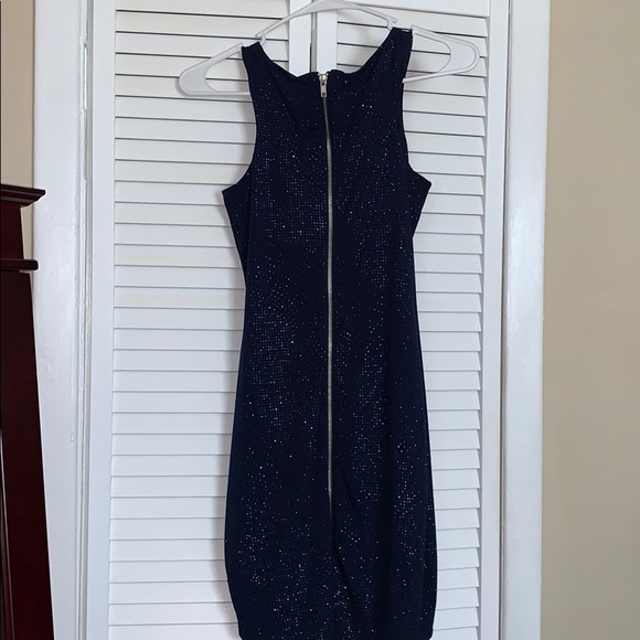 Speechless Navy Blue Cocktail Dress - Picture 4 of 8